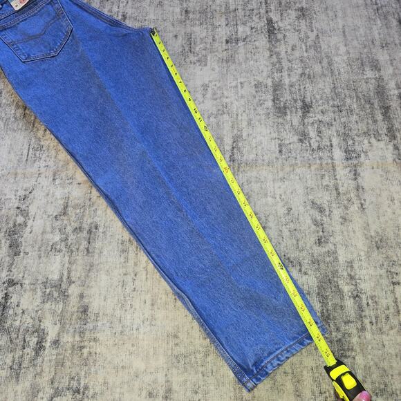 VTG PS Gitano Jeans Womens 14 Regular Blue Relaxed High Rise Tapered 100% Cotton - Picture 12 of 14